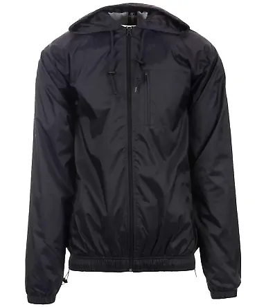 Burnside Clothing 9728 Hooded Nylon Mentor Jacket in Navy front view