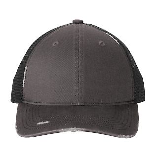 Port Authority Clothing C600 Port Authority Distre in Gystl/blk front view