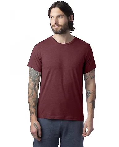Alternative Apparel 1070CV Unisex Go-To T-Shirt HEATHER CURRANT front view