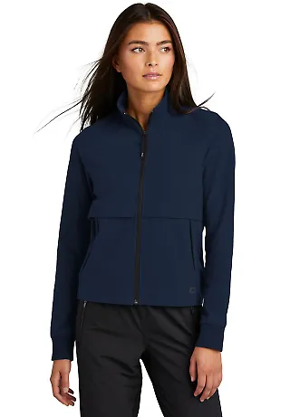 Ogio LOG830 OGIO Ladies Outstretch Full-Zip RiverBlNv front view