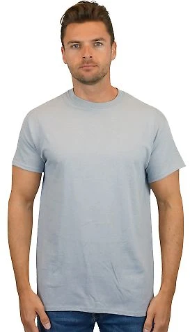 Gildan 5000 Wholesale Heavy Weight Cotton Plain T  in Gravel front view
