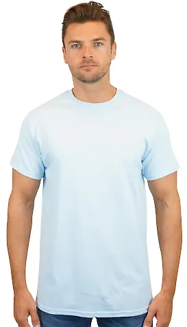 Gildan 5000 G500 Heavy Weight Cotton T-Shirt in Light blue front view