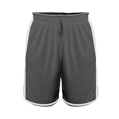 Alleson Athletic 590PSPY Crossover Youth Reversibl in Charcoal/ white front view
