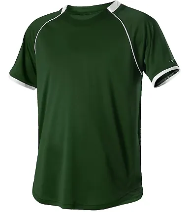 Alleson Athletic 508C1 Baseball Jersey in Forest/ white front view