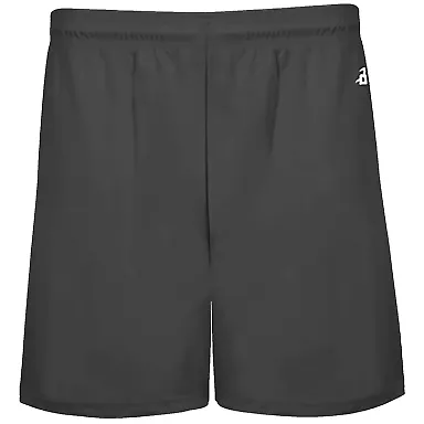 Badger Sportswear 2146 B-Core Youth 4" Pocketed Sh in Graphite front view