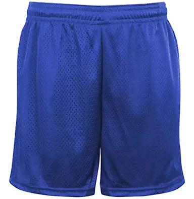 Badger Sportswear 2225 Youth Tricot 4" Mesh Shorts in Royal front view