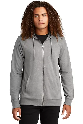 District Clothing DT573 District Featherweight Fre in Lthtgry front view
