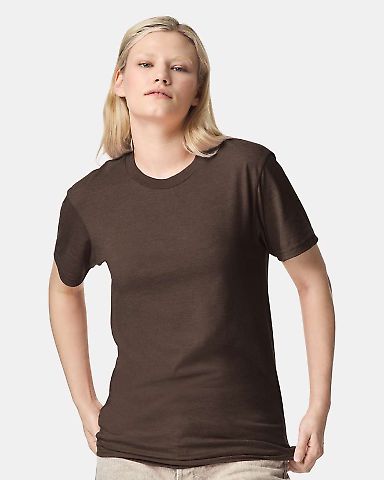 American Apparel 2001CVC Unisex CVC Tee in Heather brown
