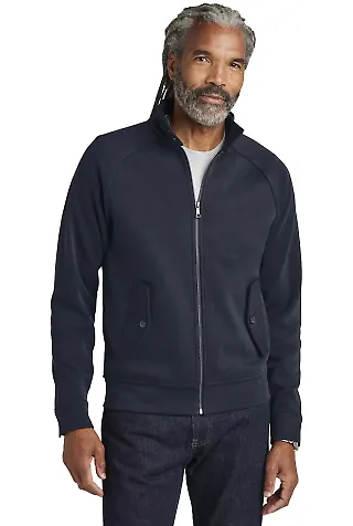 Brooks Brothers BB18210  Double-Knit Full-Zip in Nightnavy front view