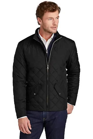 Brooks Brothers BB18600 Quilted Jacket in Deepblack front view