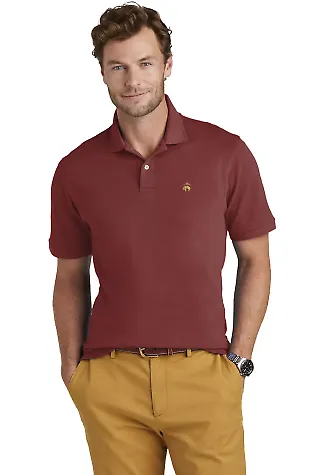 Brooks Brothers BB18200  Pima Cotton Pique Polo in Richred front view
