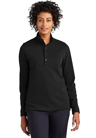 Brooks Brothers BB18203  Women's Mid-Layer Stretch in Blkhthr front view