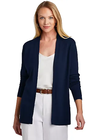 Brooks Brothers BB18403  Women's Cotton Stretch Lo in Navyblazer front view