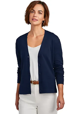 Brooks Brothers BB18405  Women's Cotton Stretch Ca in Navyblazer front view