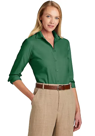 Brooks Brothers BB18003  Women's Wrinkle-Free Stre in Clubgreen front view