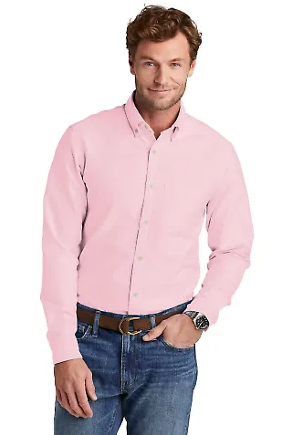 Brooks Brothers BB18004 Casual Oxford Cloth Shirt in Softpink front view
