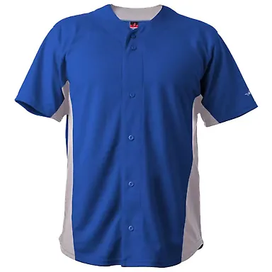 Alleson Athletic 566BFJ Crush Full Button Baseball in Royal/ grey front view