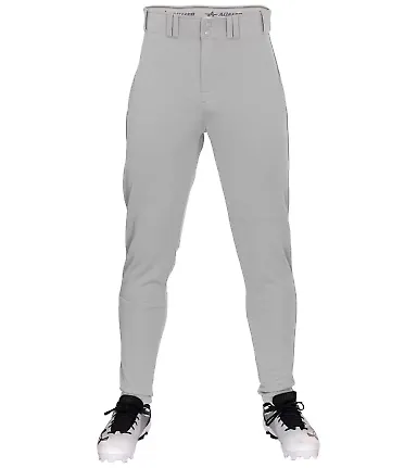 Alleson Athletic 657CTPY Youth Crush Tapered Baseb in Grey front view