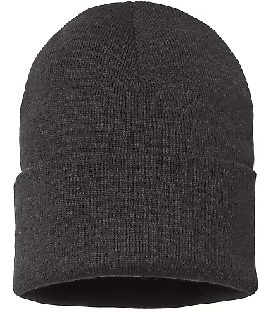 Atlantis Headwear PURE Sustainable Knit in Black front view