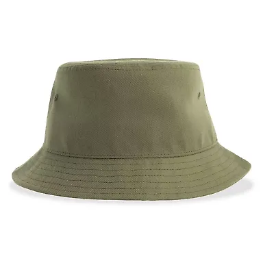 Atlantis Headwear GEO Sustainable Bucket Hat in Olive front view