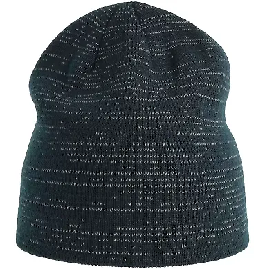 Atlantis Headwear SHINE Sustainable Reflective Bea in Navy front view