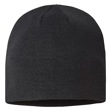 Atlantis Headwear HOLLY Sustainable Beanie in Black front view