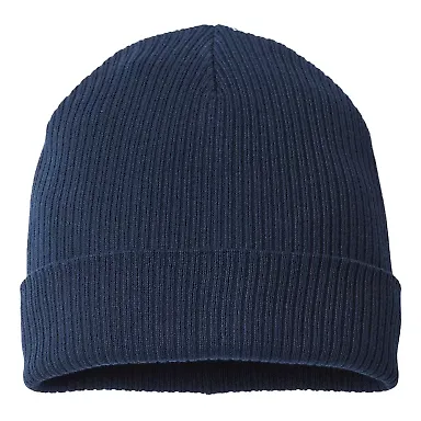 Atlantis Headwear NELSON Sustainable Knit in Navy front view