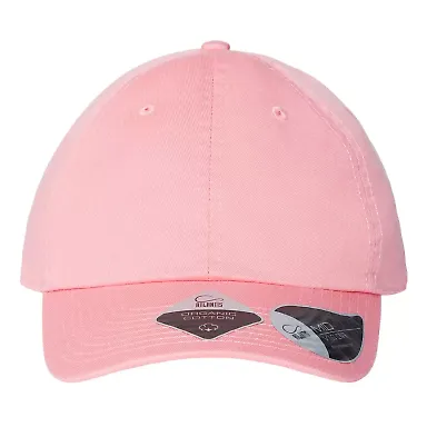 Atlantis Headwear FRASER Sustainable Dad Hat in Pink front view