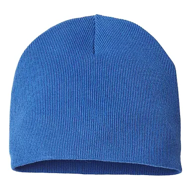 Atlantis Headwear YALA Sustainable Beanie in Royal front view