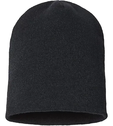 Cap America SKN28 USA-Made Sustainable Beanie in Black front view