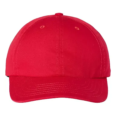 Classic Caps 9010 USA-Made Dad Hat in Red front view