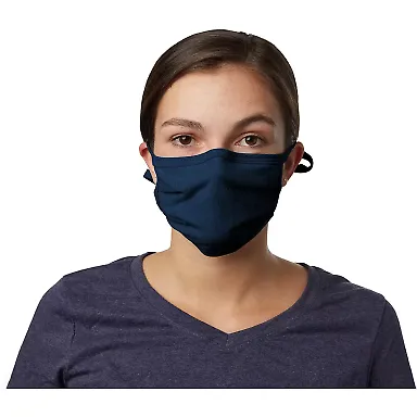 Hanes BMSKA5 X-Temp™ 2-Ply Adjustable Face Mask in Navy front view