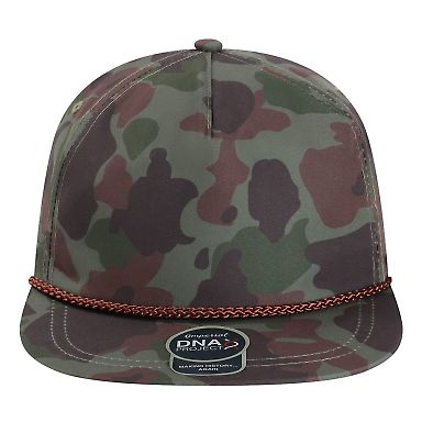 Imperial DNA010 The Aloha Rope Cap in Frog skin camo/ green front view