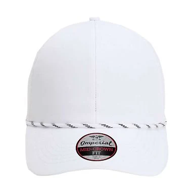 Imperial 6054 The Habanero Performance Rope Cap in White front view