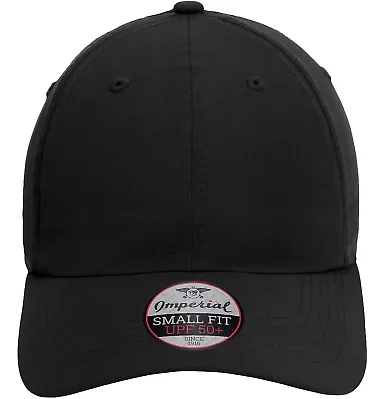 Imperial L338 The Hinsen Performance Ponytail Cap in Black front view