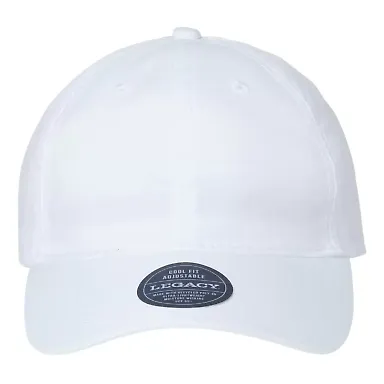 Legacy CFA Cool Fit Adjustable Cap in White front view