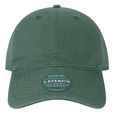 Legacy EZA Relaxed Twill Dad Hat in Spruce green front view