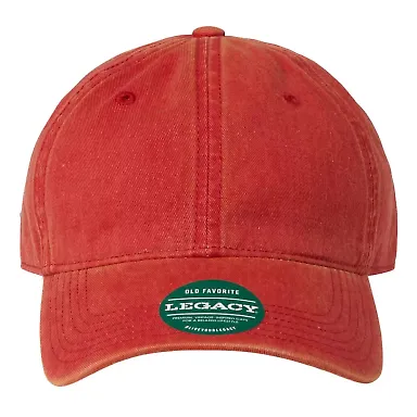 Legacy OFAST Old Favorite Solid Twill Cap in Scarlet front view