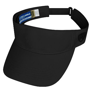 J America 5514 Hawkeye Visor in Black front view