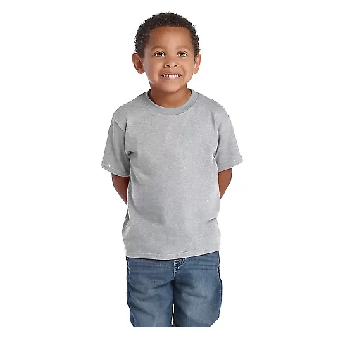65300 Delta Apparel Juvenile Short Sleeve 5.5 oz.  in Athletic heather front view