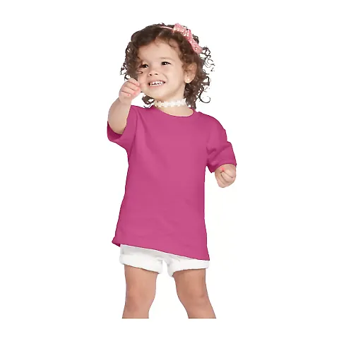 65200 Delta Apparel Toddler Short Sleeve 5.5 oz. T in Helicona front view