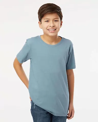 Soft Shirts 402 Youth Organic T-Shirt in Slate front view