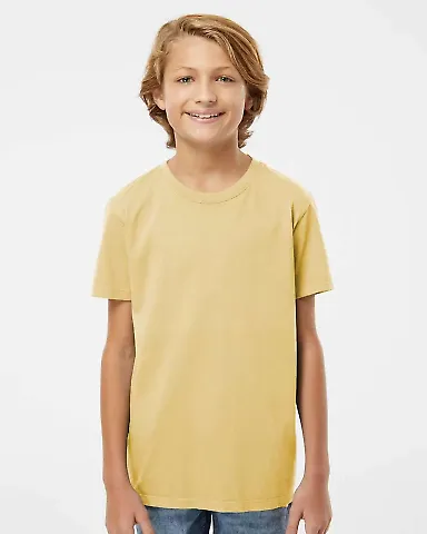 Soft Shirts 402 Youth Organic T-Shirt in Wheat front view