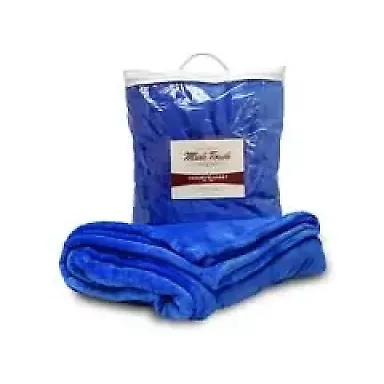Alpine Fleece 8721 Mink Touch Luxury Blanket in Royal front view