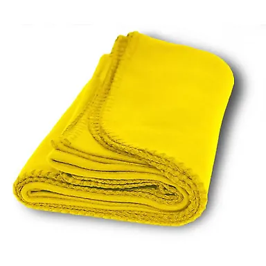 Alpine Fleece 8711 Value Blanket in Yellow front view