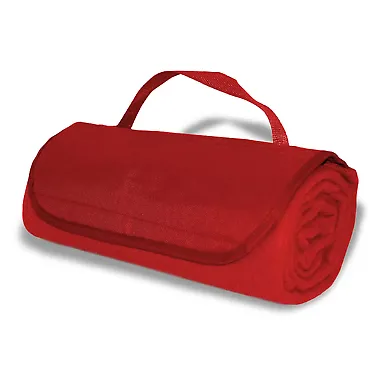 Alpine Fleece 8718 Roll Up Blanket in Red front view
