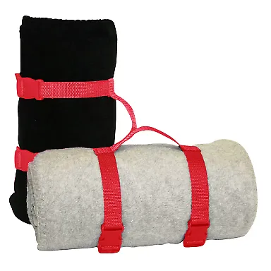 Alpine Fleece 8820 Blanket Strap in Red front view