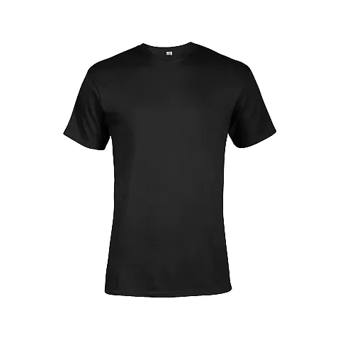 Delta Apparel 19500 Unisex Adult Short Sleeve 5.5  in Black front view