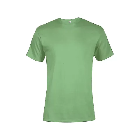 Delta Apparel 19500 Unisex Adult Short Sleeve 5.5  in Grass green front view