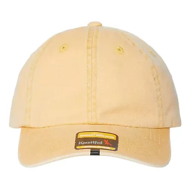Kastlfel 2094 Rooney Pigment Dyed Dad Hat in Apricot front view